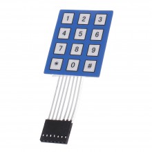 3pcs 4 x 3 Matrix Array 12 Key Keypad Keyboard Sealed Membrane 4 3 Button Pad with Sticker Switch