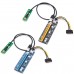 VER006C 0 6m M2 NGFF To 16X SATA 15PIN PCI  E 1X To PCI  E 16X USB 3 0 Cable Mining Riser Card